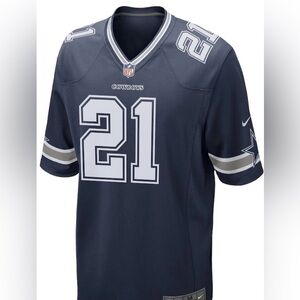 Ezekiel Elliott Dallas Cowboys On Field Mens XXL Nike Game Blue Jersey